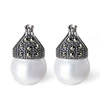 Vintage Fashion Fine 925 Jewelry Drop pearl earring