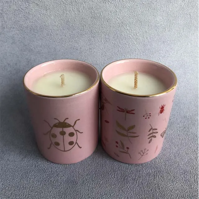 Custom Home Fragrance Private label Natural Aromatic Pillar Soy Wax Scented Candles 