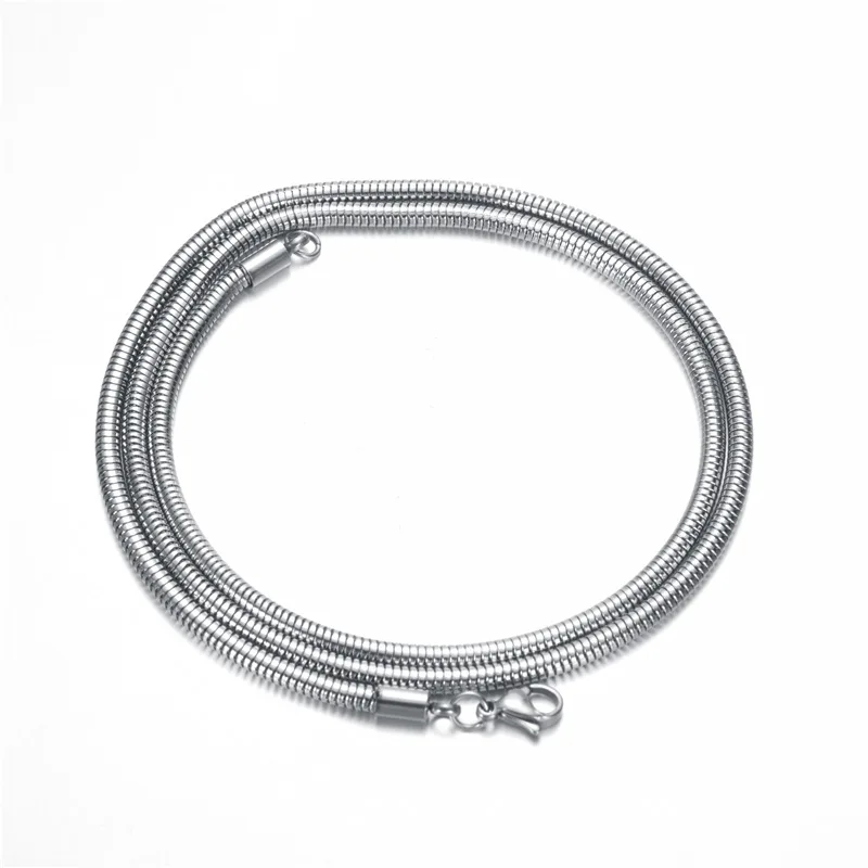 

Stainless steel chain custom length chain for necklace for pendant round snake chain in meter