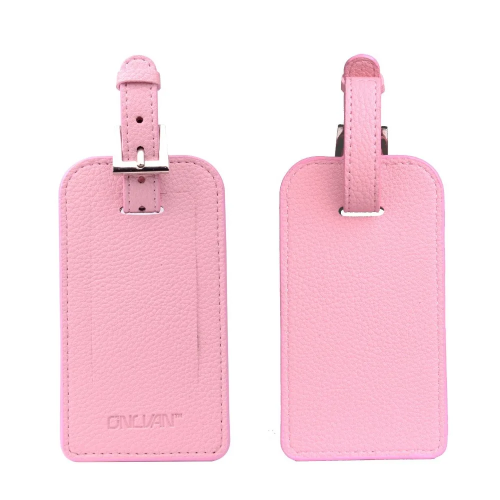 

Bulk Personalized Luggage Tags Custom Logo PU Leather Luggage Tag