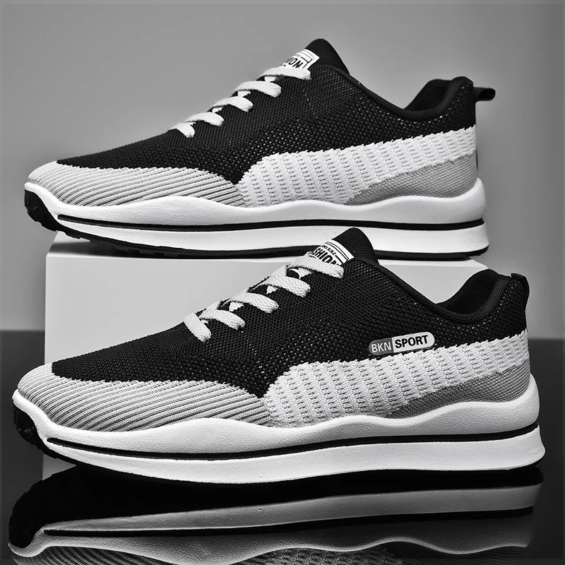 

YATAI Men's fly weave breathable walking shoes popular slow walk wind casual shoes