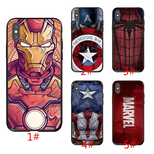 

marvel hero iron Man mobile phone case for iphone6/6s plus iPhone7/8.7/8 plus iphone X.XS.XR.XS max iphone 11 11 pro case
