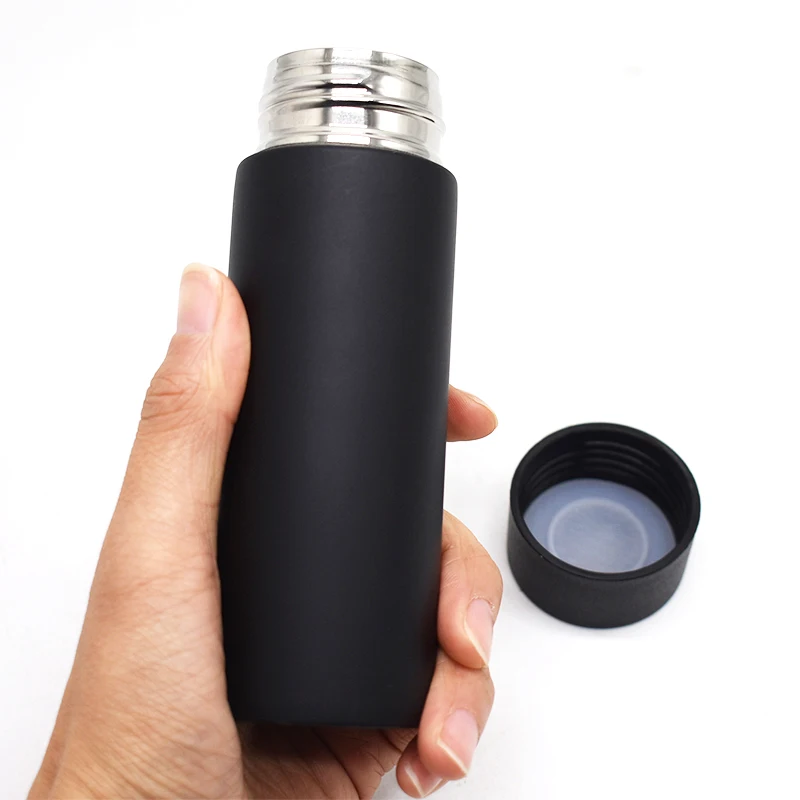 

Japanese style 120ml Double wall stainless steel pocket water bottle, Custom colors