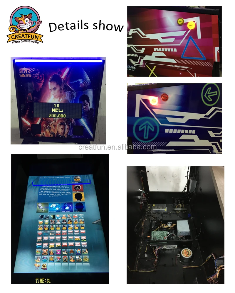 2 Screen Folding Virtual Pinball Machine With 60 Pinball Games - Buy ...
