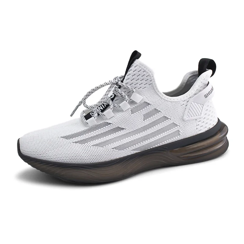 

Mens Lace Up Fashion Casual Sports Sneakers Breathable Knit Running Shoes