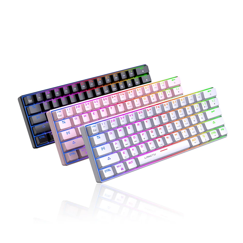 

Wired 60% Keys Optical Switch RGB Backlight Programmable Mechanical Gaming Keyboard