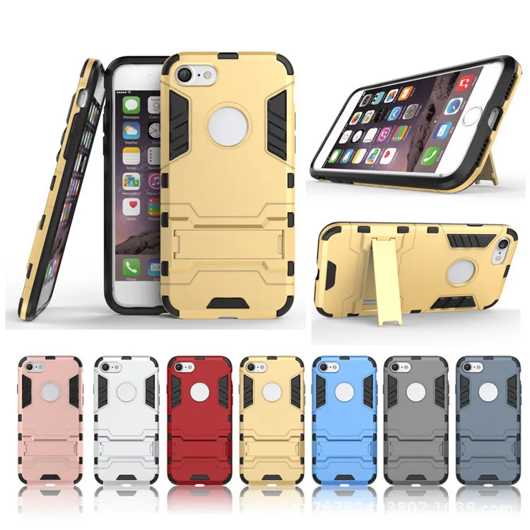 

Super protection being complained 2 in 1 combined stand mobile phone case for iPhone 12 11 8 7 Plus mobile phone case