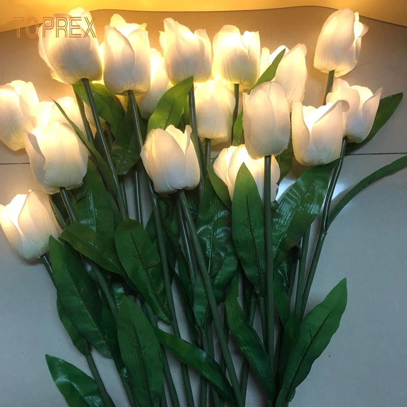 Customized pretty wedding decoration stand led tulip light buy from china online