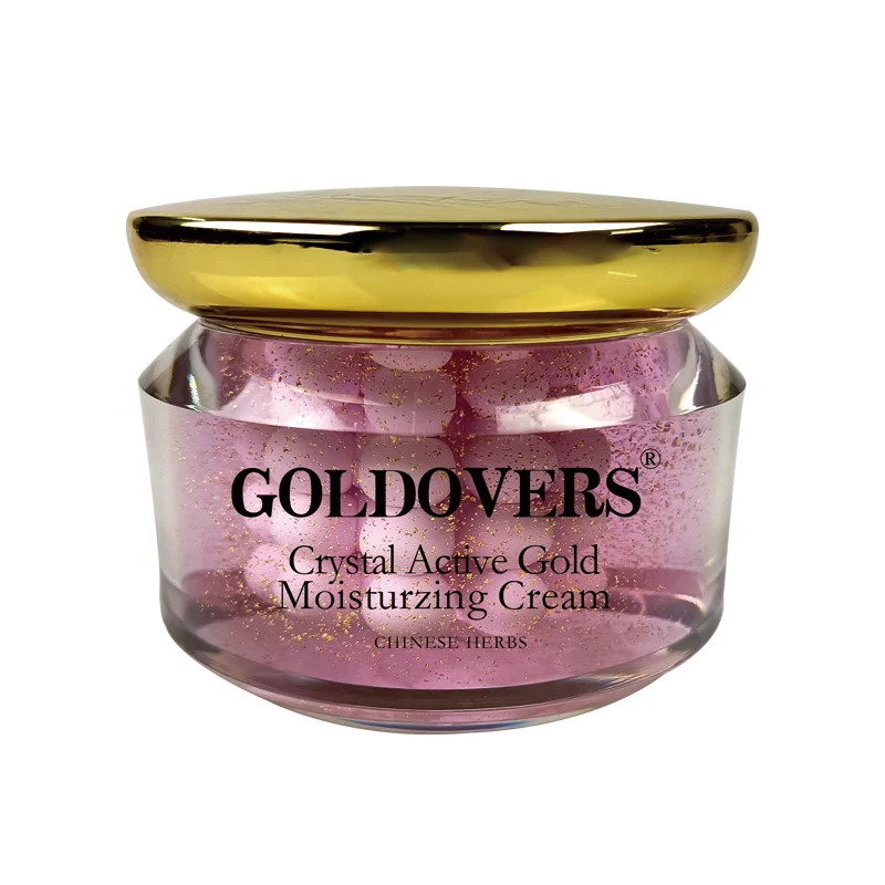 

Private label skin care moisturizing golden whitening pearl 24k gold beauty face cream