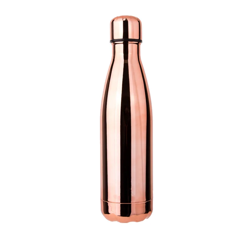 

500ml double wall cola shape Stainless Steel High Quality copper water bottle in stock, Stocked / customized