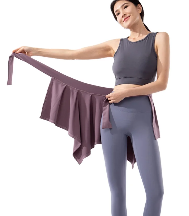 

Sports Yoga Short Skirt Straps Hip-Covering Ballet Dance Athletic Yoga Skirt Sport Wrap Short Skirt Cover Up