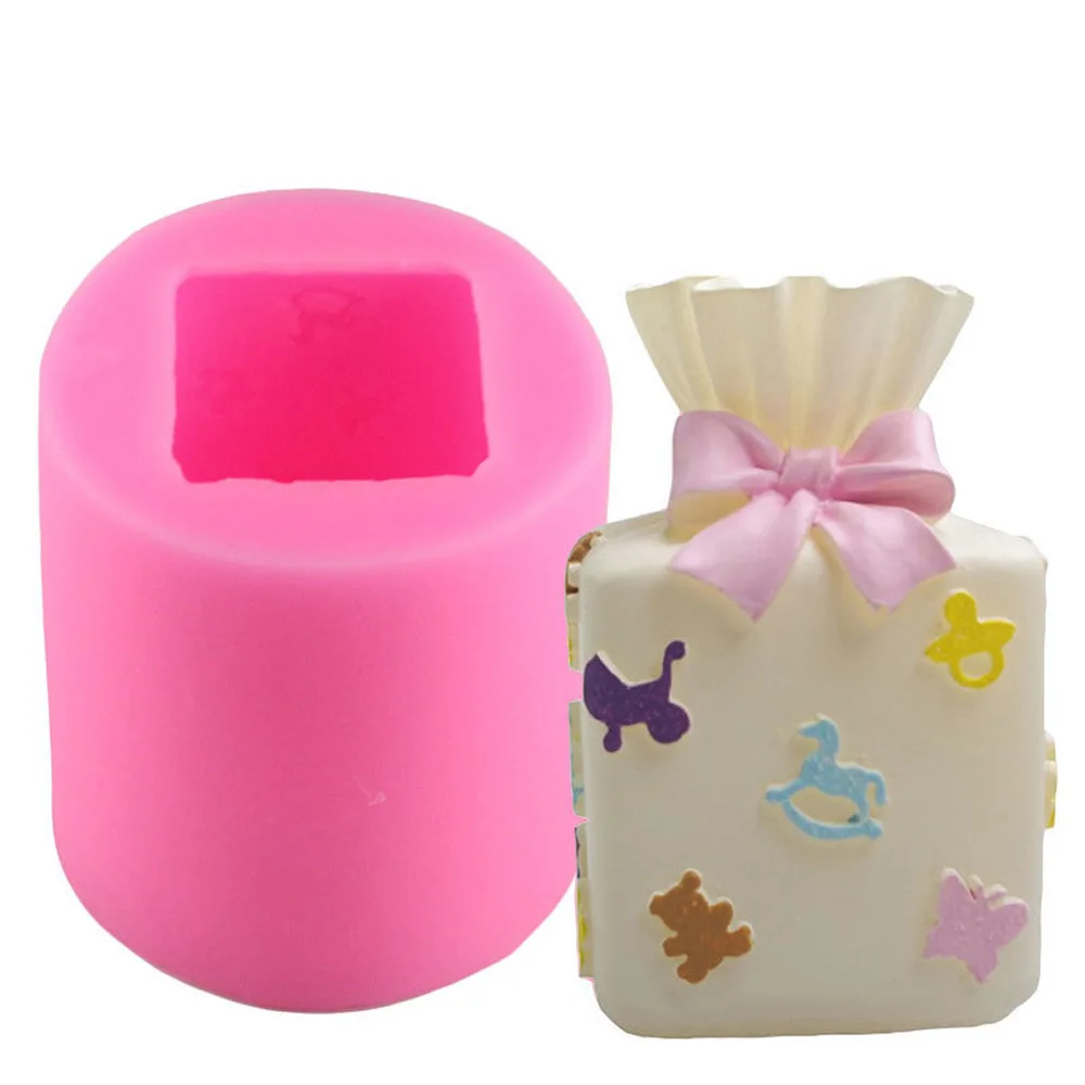 

Soap and Candles Making Custom 3D Christmas Cuboid Shape Moldes De Silicona Para Velas Silicone Candle Molds