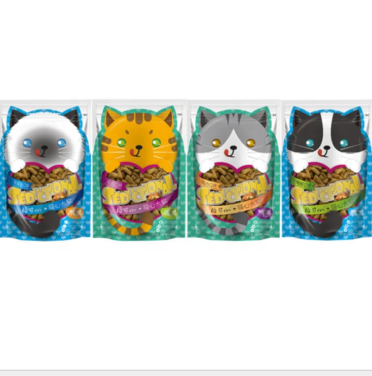 

Private label OEM cat biscuit sandwich snacks pet fish flavor treats food for cat supplies 100g