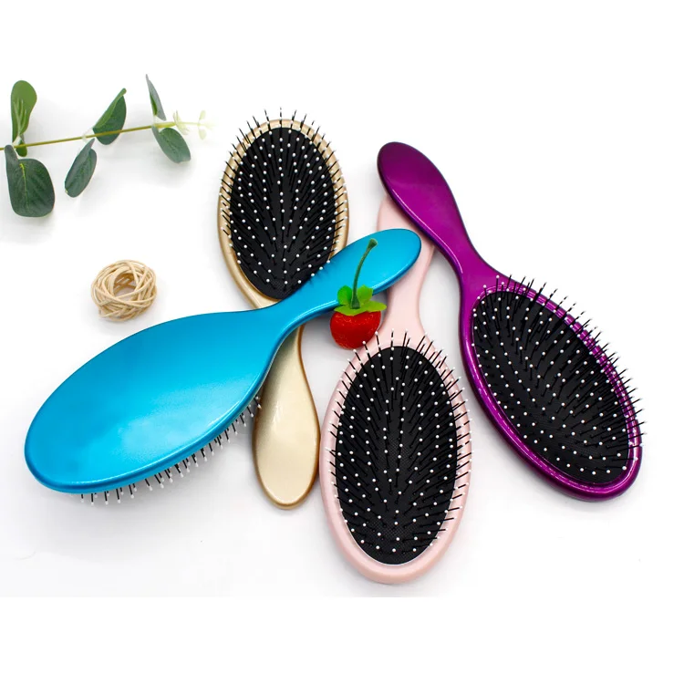 

Private Label Amazon Hot Sell Hair Brush Multi-color Wet Detangling Paddle Hair Brush, Purple,pink,green,blue or customized