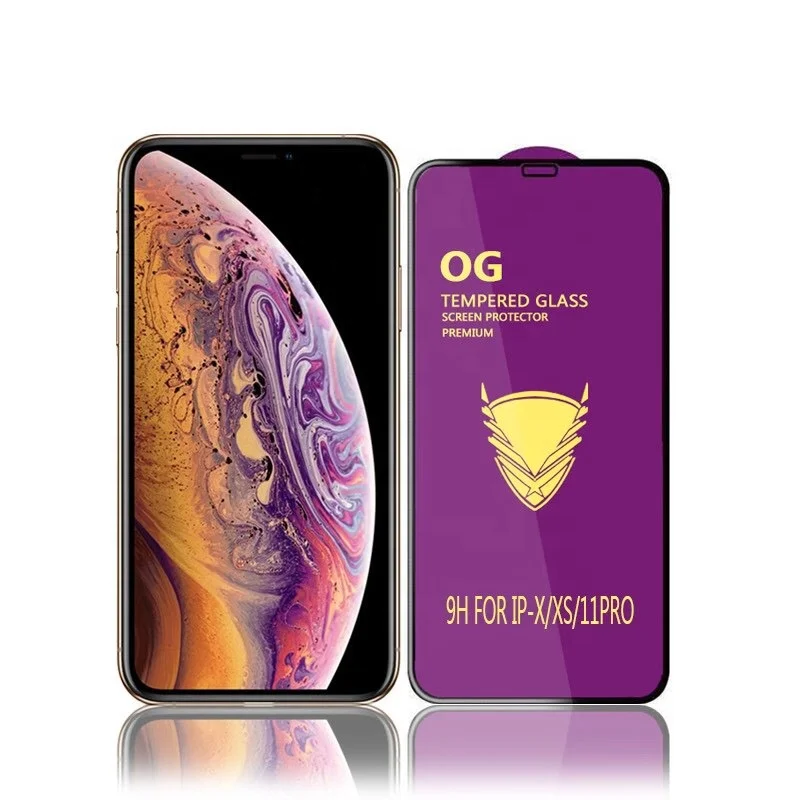

Newest Style High Quality Premium 9H 3D Big Curved 0.4MM OG Golden Armor Tempered Glass Screen Protector For IPhone 13 Pro Max