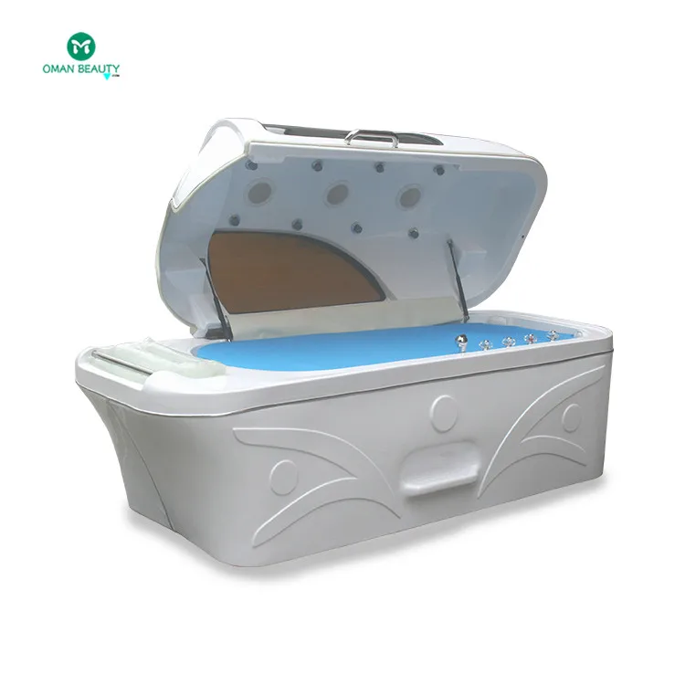 

full function beauty equipment infrared dry spa capsule pod training led float tank therapy capsule shape portable sauna steam, White