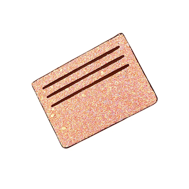 

LCH-011 New Colorful Multi-card PU Card Package Sleeve Shiny Orange Color Business Bus Card Holder for Woman, Shown