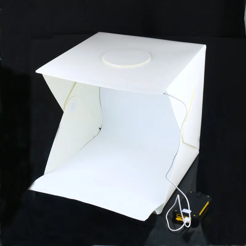Mini Luce Stanza Studio Fotografico 40cm Illuminazione Tenda Sfondo Cubo Box 