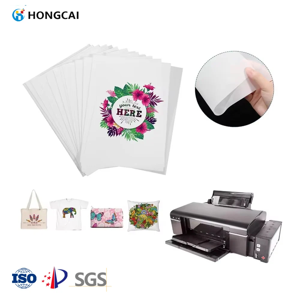 Factory Direct A4 Size DTF PET Film Sheets Hot Peel Inkjet Printer PET Transfer DTF Film for Clothing Wholesale