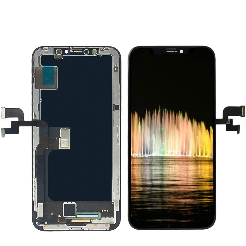 

Premium Plus LCD For iphone X DX 11 12 mobile screen Touch Screen For iphone X XR XS 11 Pro Max For iphone 12 Promax LCD, Black/ white