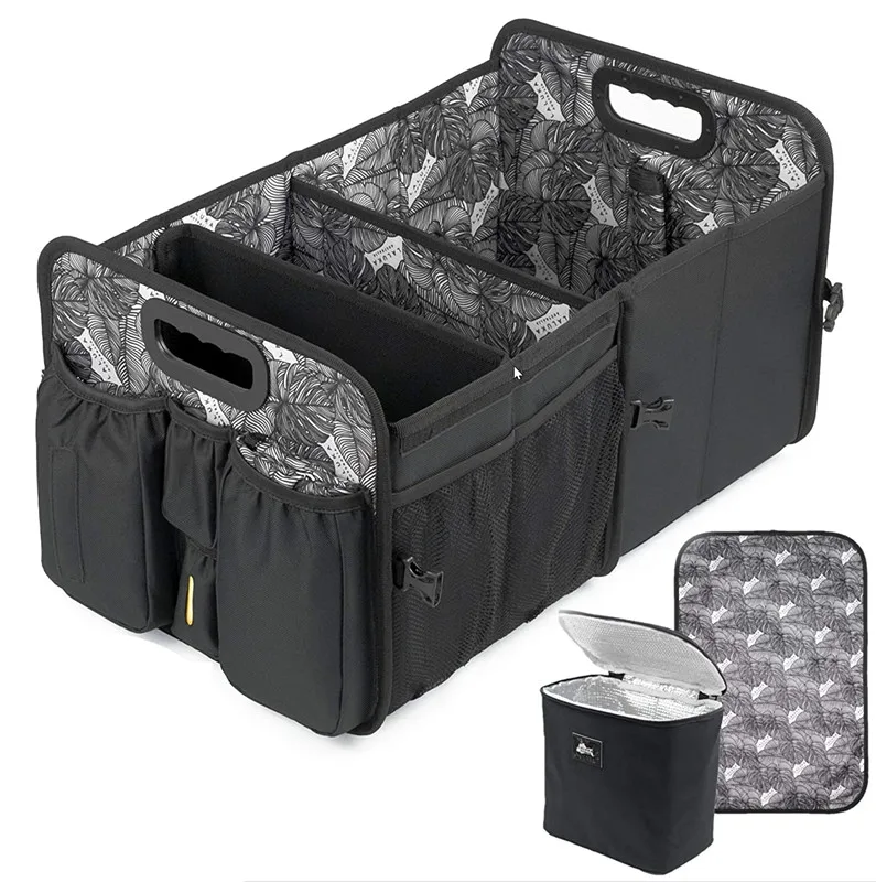 Organisateur Pour Coffre De Voiture Accessoire De Voiture Avec Couvercle De Refroidissement Ceinture De Siege Avant Et Arriere Pochette En Plastique Organisateur Pour Couches Bebe Caddie Buy Tronc Organisateur De Voiture Tronc Organisateur De