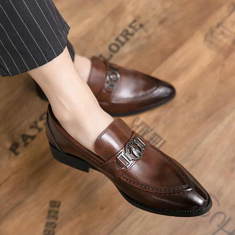 

Trendy all-match British hair stylist casual business formal dress one-step Peas shoes dress shoes oxford