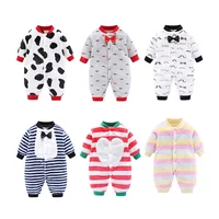 

Wholesale 100% cotton baby clothes soft stylish baby winter romper set baby romper