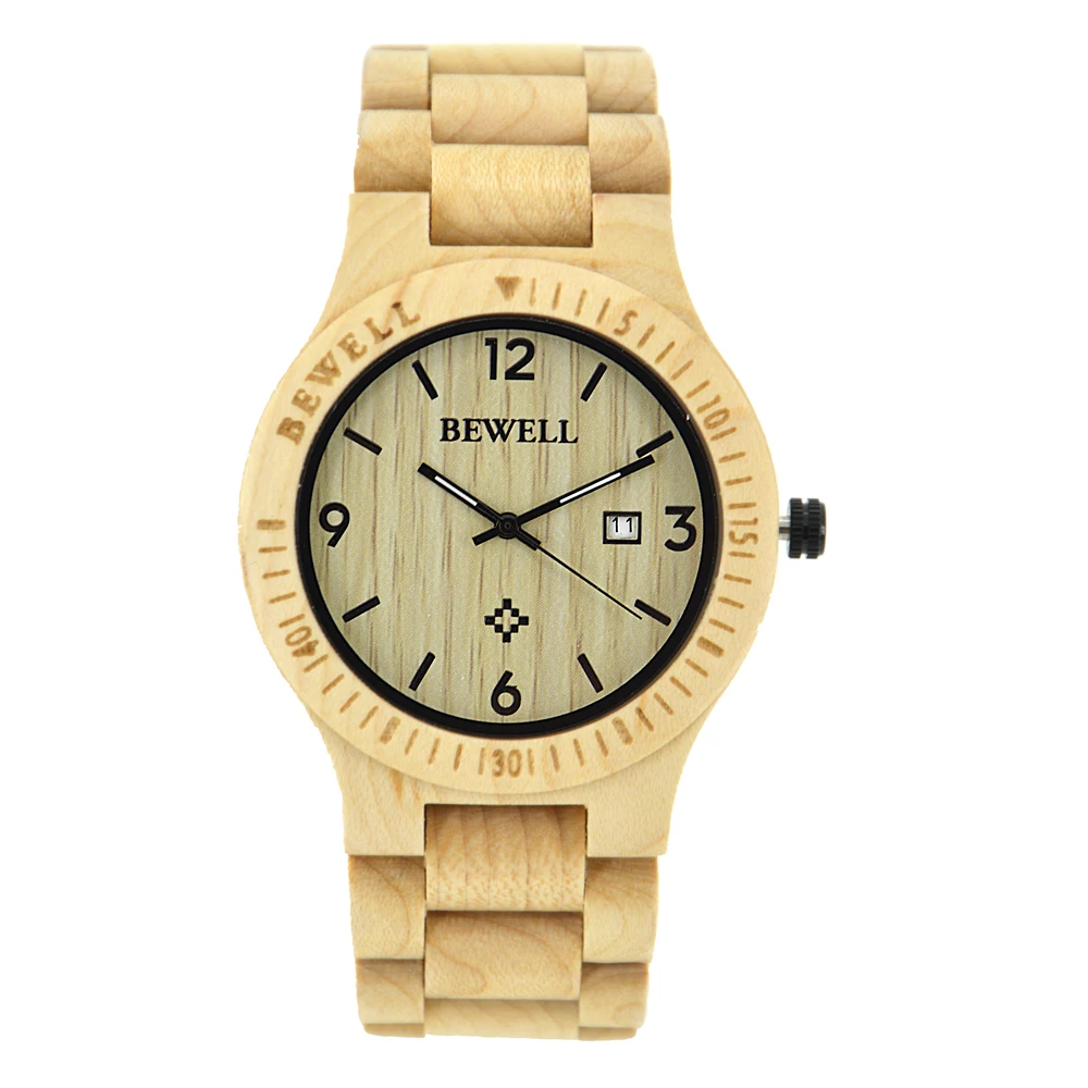 

Factory Direct Sale Best Wristwatch Shenzhen Zhongshi Watch Bewell Wood Watch