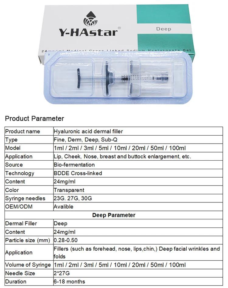 

1ml CE Approved Hyaluronate Acid Gel Dermal Lips Filler for Women, Transparent