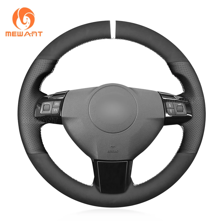 

Custom Hand Sewing Suede Leather Steering Wheel Cover for Opel Vauxhall Corsa VXR Holden Astra H GSI Zafira B OPC Vectra C