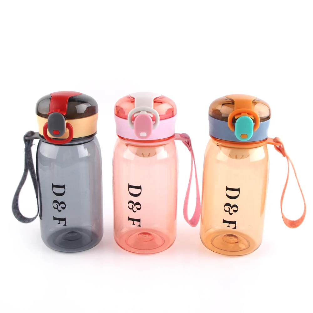 

transparent colorful durable luxury sport gym home bouncing straw cup bottle for child, As photo or customized