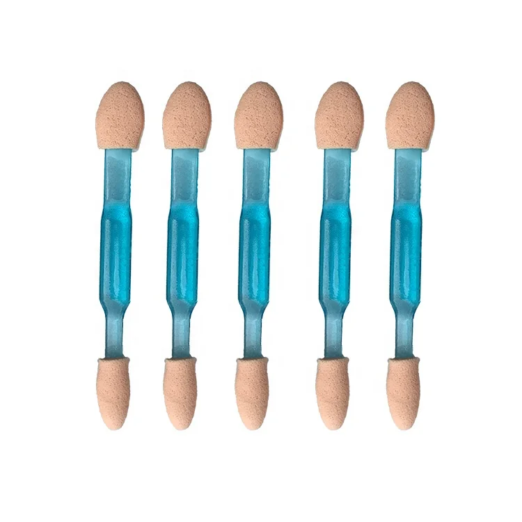 
Factory Wholesale Disposable Double Side Foam Tipped Eyeshadow Sponge Applicator 