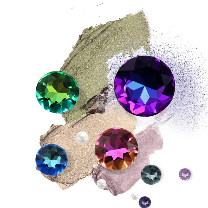 

Paso Sico Wholesale 8mm-27mm Round Gemstone Flower Point Back Crystal Fancy Stone for DIY K9 Glass Rhinestone Jewelry Nail Art