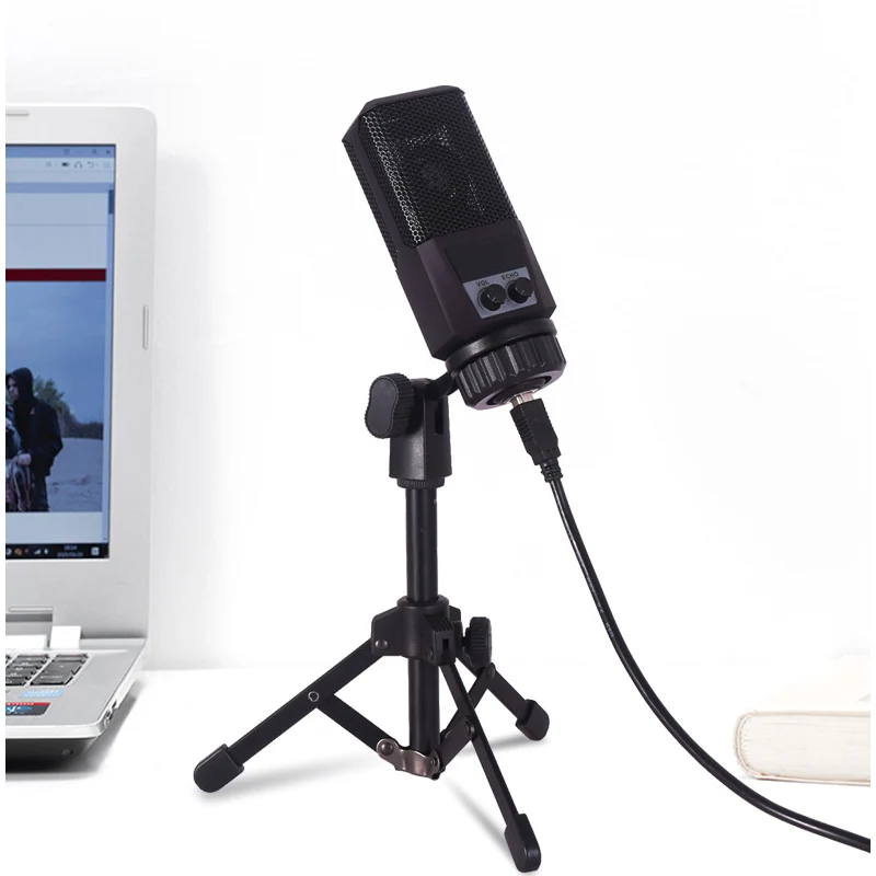 

Factory USB ECHO SC260 Mic Condenser Microphone with Recording Stand