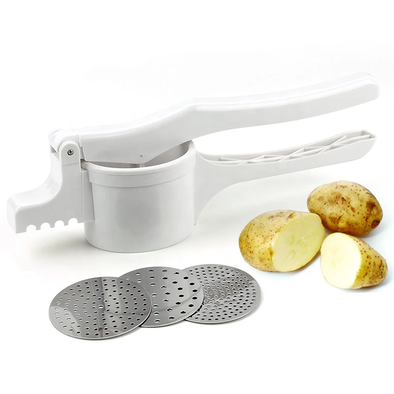 

Professional Kitchen Accessories Fruit and Vegetable Masher Potato Ricer Press, White