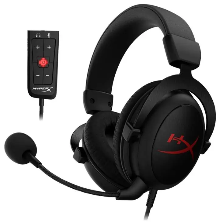 

Hyper X Cloud Headphone Core+Amp 7.1 Computer Stinger Core Surround Gaming Wired Headset For Sale, Black,red