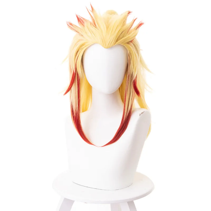 

Yellow Highlights Red Gradient Ponytail, Pic showed