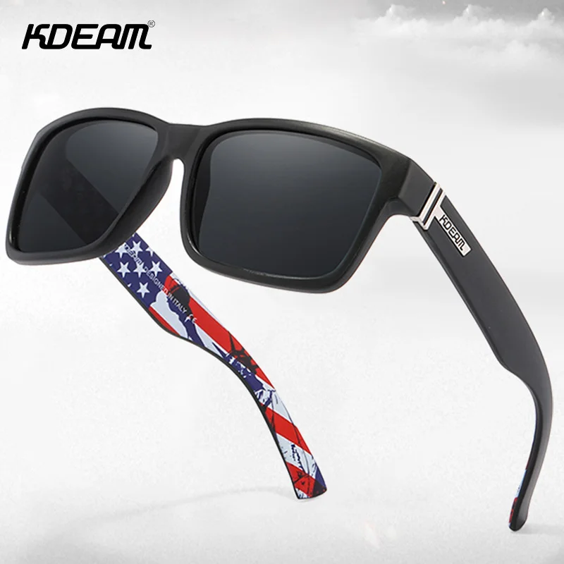 

KDEAM KD505 sports sunglasses square outdoor colorful sung lasses polarized photochromic driver mirror