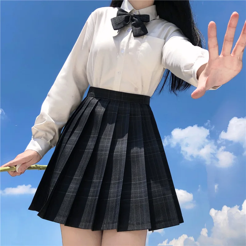 

New Summer Women Skirts 2021 High Waist Girl's Pleated Skirt Korean Japanese Style Ladies Sweet Plaid Mini Skirts for Women