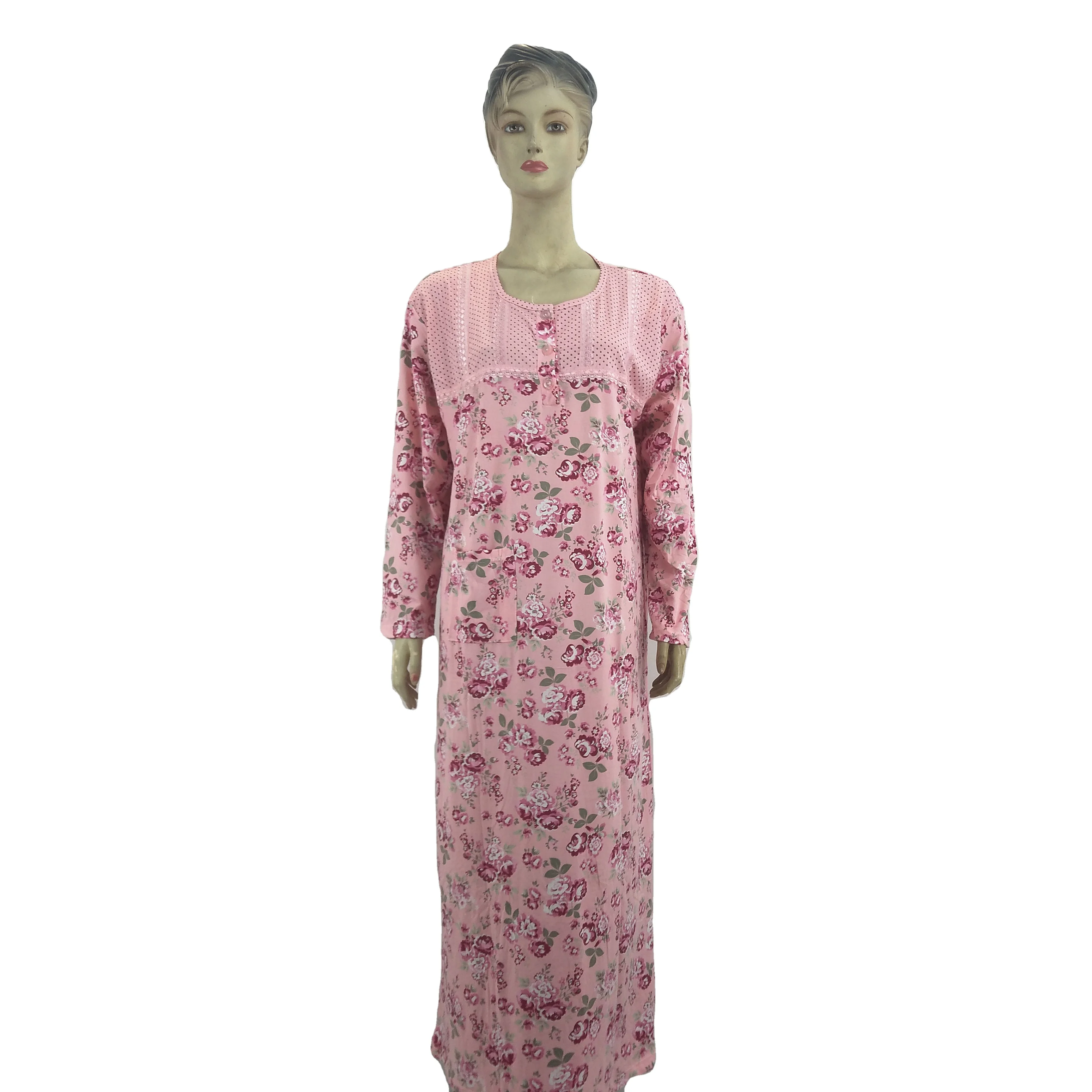 

Women Vintage neckline new craftWater soluble jacquard Sleepdress pyjamas home wear ladies Loungewear Comfortable Rayon Pajamas F