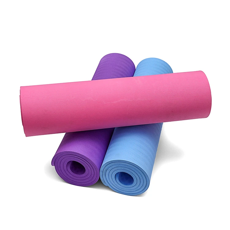 

Personalized Eva Thick Suede Logo Printed Pu Customised Eco Friendly Tpe Pilates Yoga Mat non toxic for sports, Single color, double color