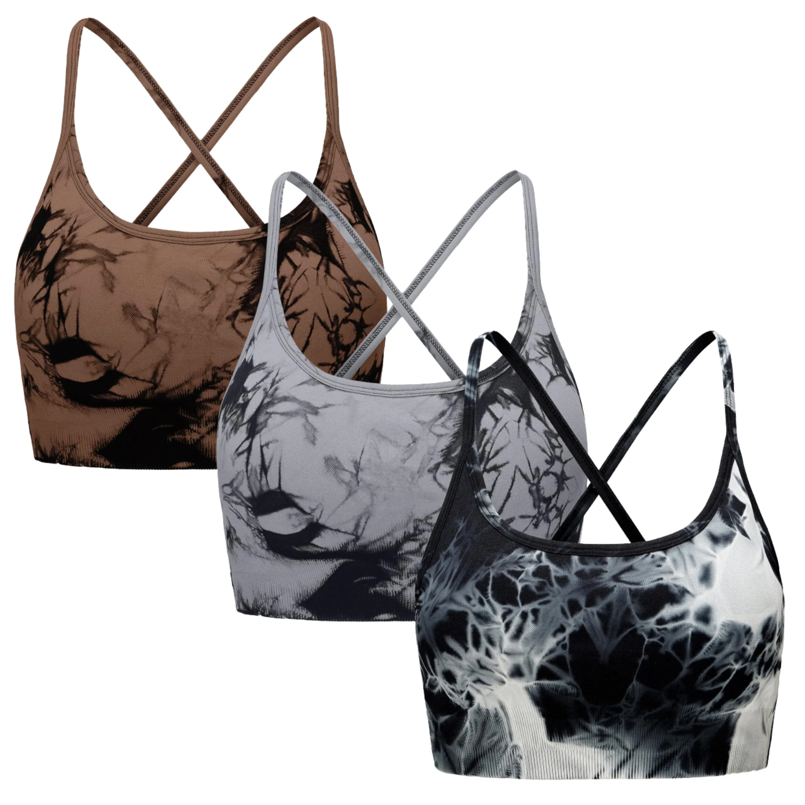无缝不Removable Bra Pads Light Support Sports Bra