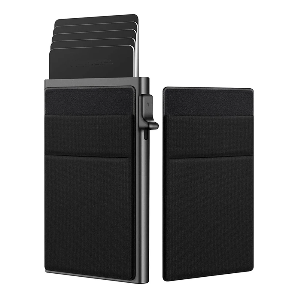 

Bagsplaza Factory Luxury Aluminium Metal Business Credit Fashion Pop Up Rfid Blocking Slim Wallets and Card Holders for Men