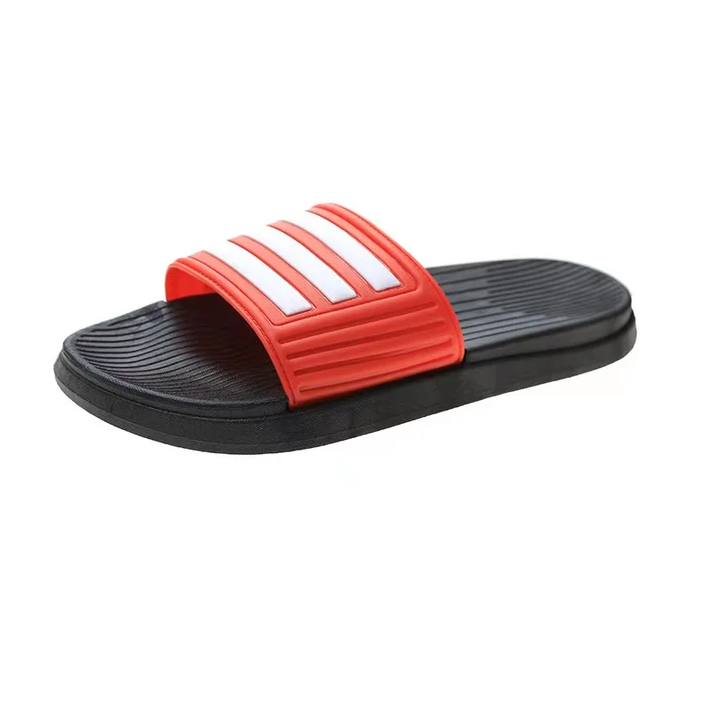 

2021 new summer fashion stripes woman slippers outdoor beach slippers soft bottom non-slip custom slippers, Picture