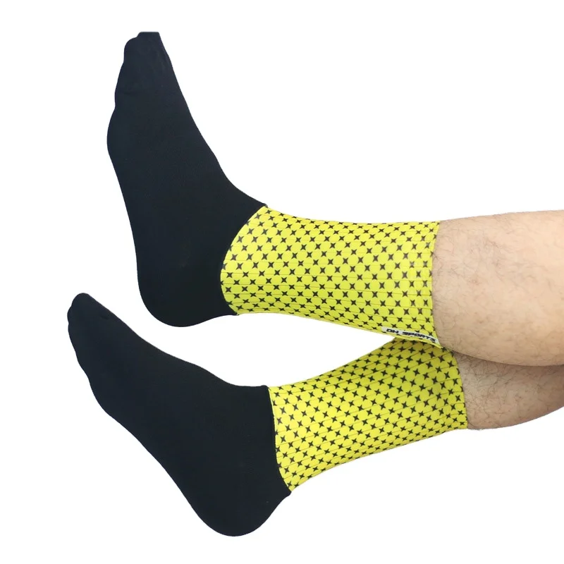 

Custom Unisex Outdoor breathable Speed Star Printed Cycling Racing Socks