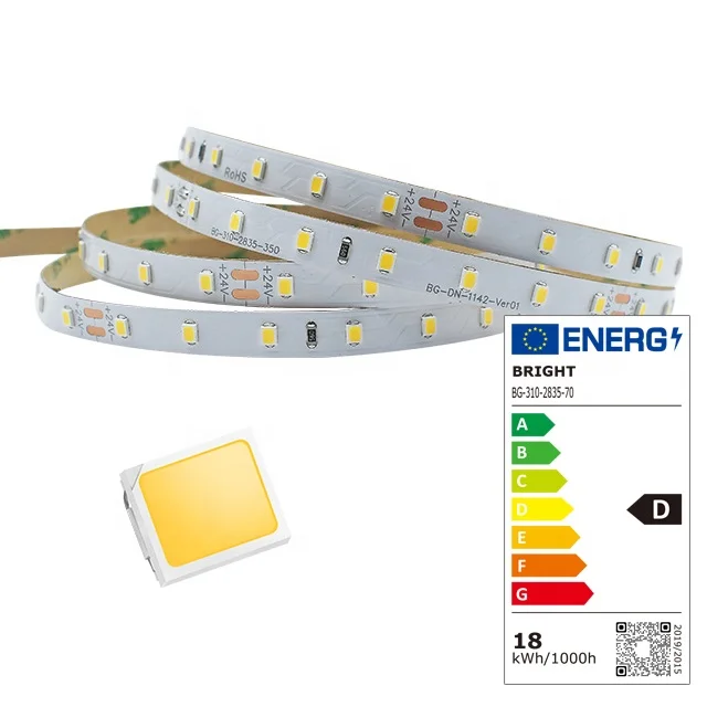 

Energy Saving SMD2835 ERP LED Strip 24V 12W Normal Lighting 3000K 5000K High Lumen LED Strip