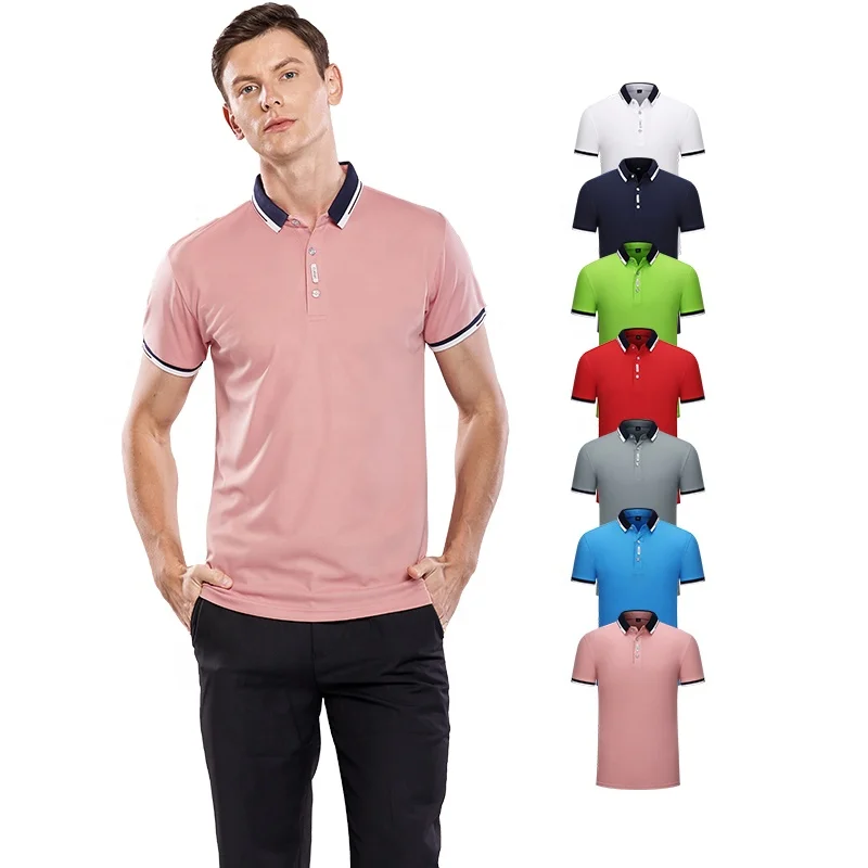 

100% Milk Fiber polo t shirt men casual t-shirt fashion boss cloth short sleeve t-shirt