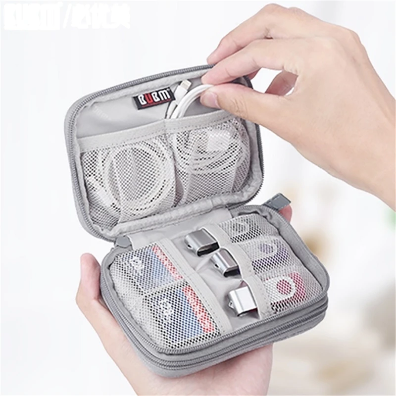 

BUBM New Travel Digital Electronic Tech Gadgets Buddy Storage Bag, Grey