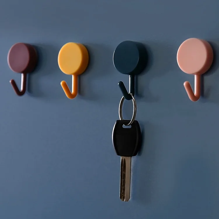 

10 PCs Creative Bathroom Nail-Free Hook Nordic Style No Traces on the Walls Paste Clothes Hook Magic Sticky Hook