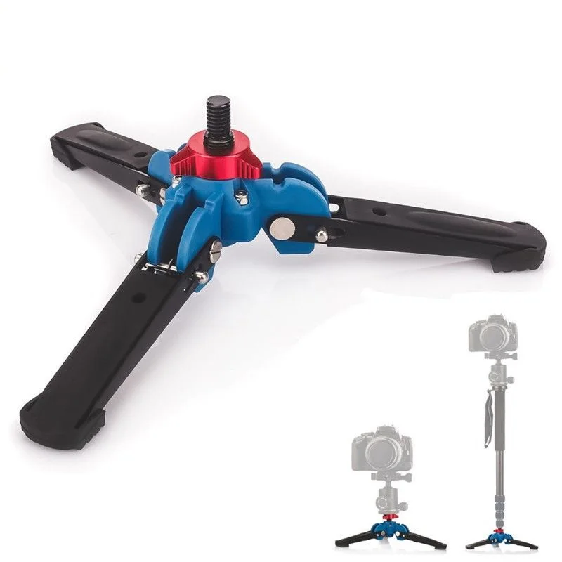 

Manbily M-1 Hydraulic Universal Mini Three Feet Support Tripod Stand Base Monopod Stand for Monopod Ball head with 3/8" screw